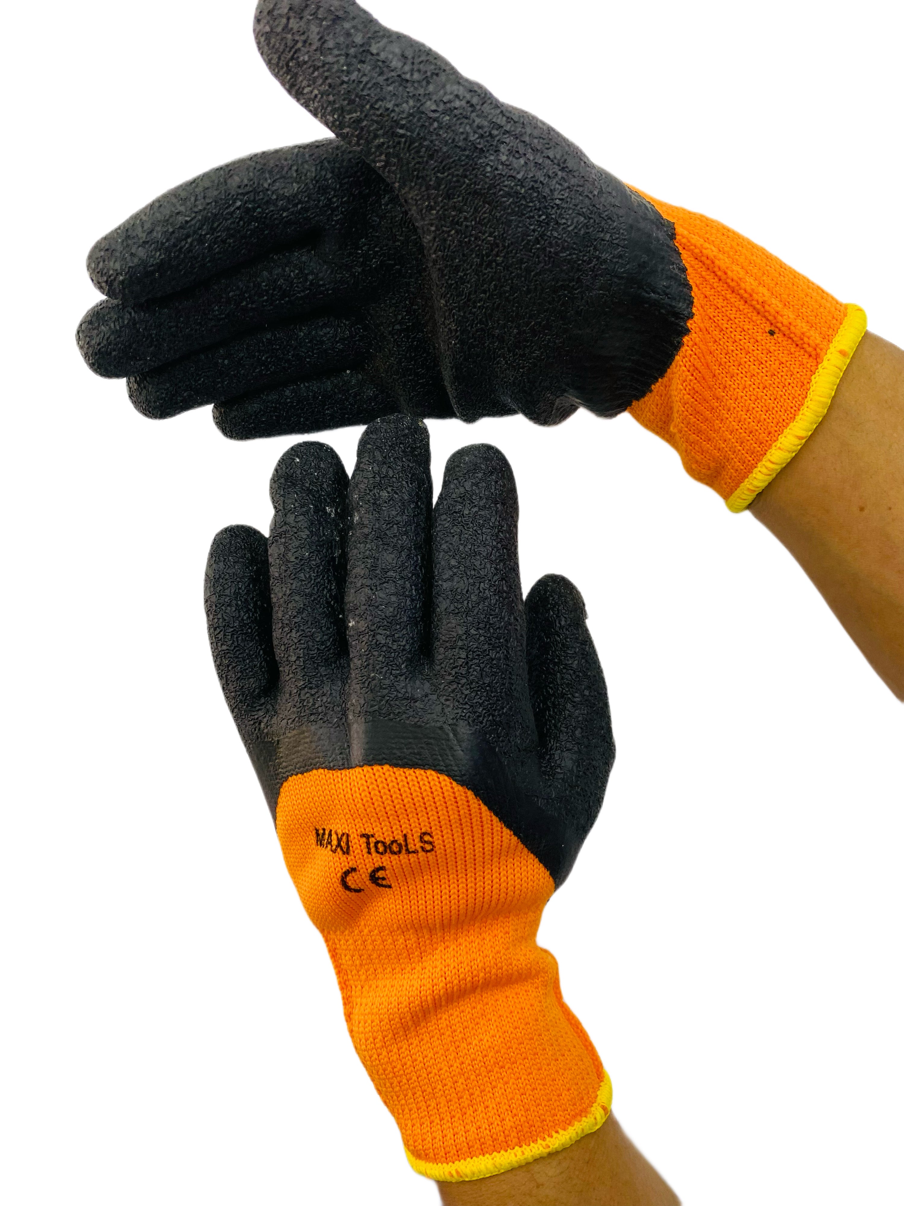 GUANTES TRABAJO NARANJA NEGRO GUANTES TRABAJO NARANJA NEGRO